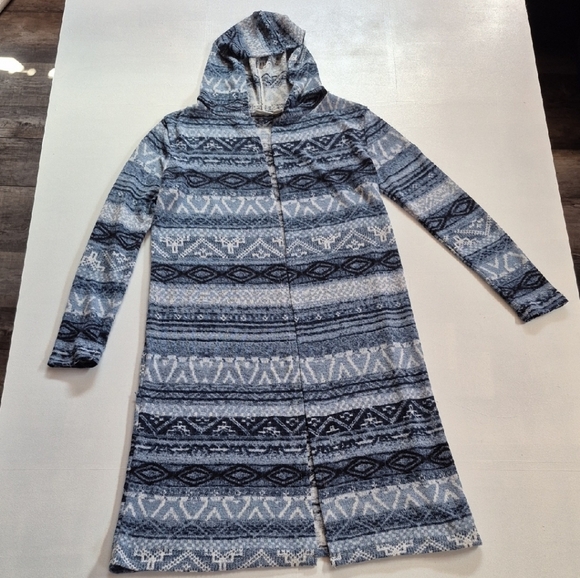 Cato's Long Hooded Cardigan - Picture 1 of 6